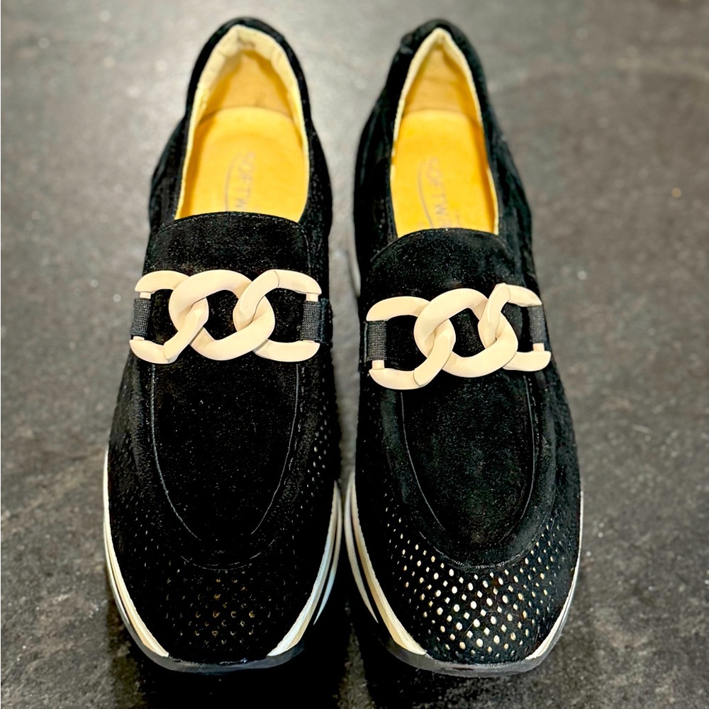 Softwaves Cassie Suede Platform Slip-on Sneakers- Size 39 - Picture 6 of 6